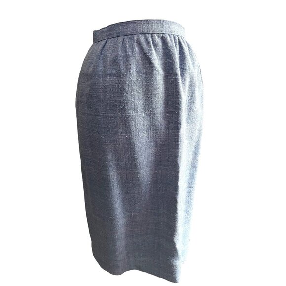 Vintage Ricky Bo Hilton Hotel Baby Blue Tweed Skirt Suit Sz Small Womens - Picture 4 of 10